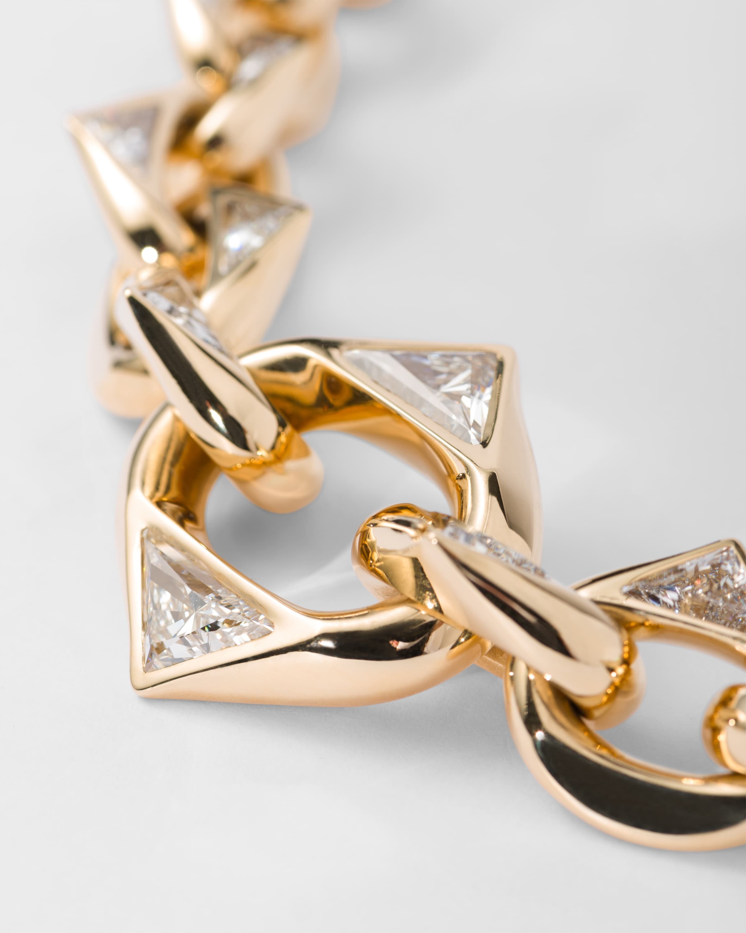 Eternal Gold chain necklace in yellow gold and laboratory-grown diamonds - 2