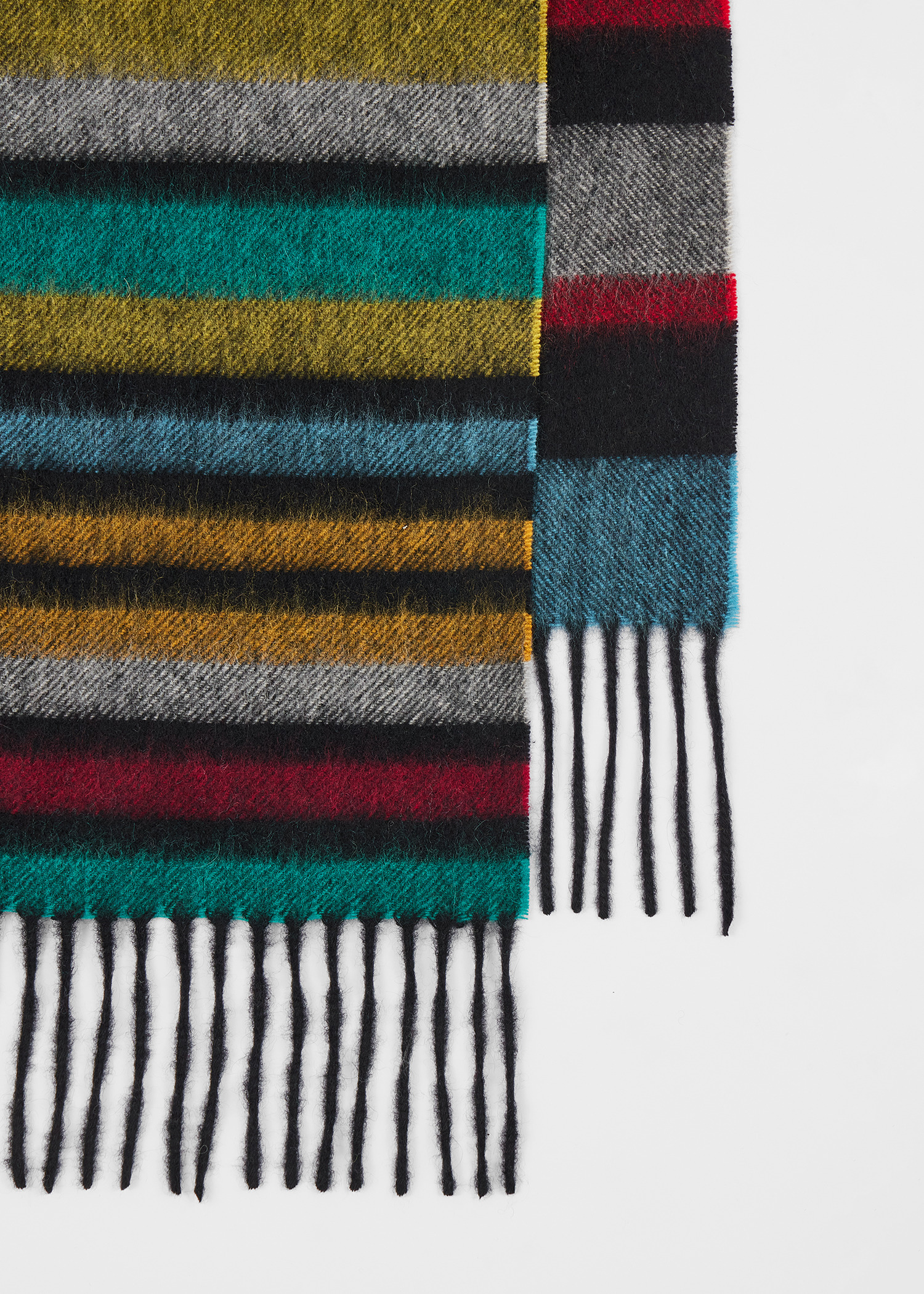 'Signature Stripe' Cashmere Scarf - 2