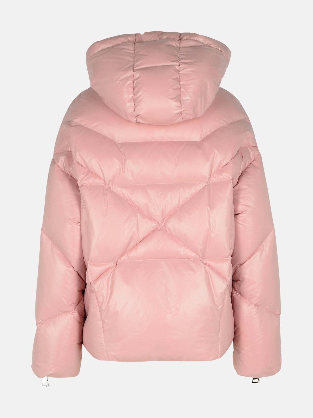 'SHINY' PINK POLYAMIDE DOWN JACKET - 3