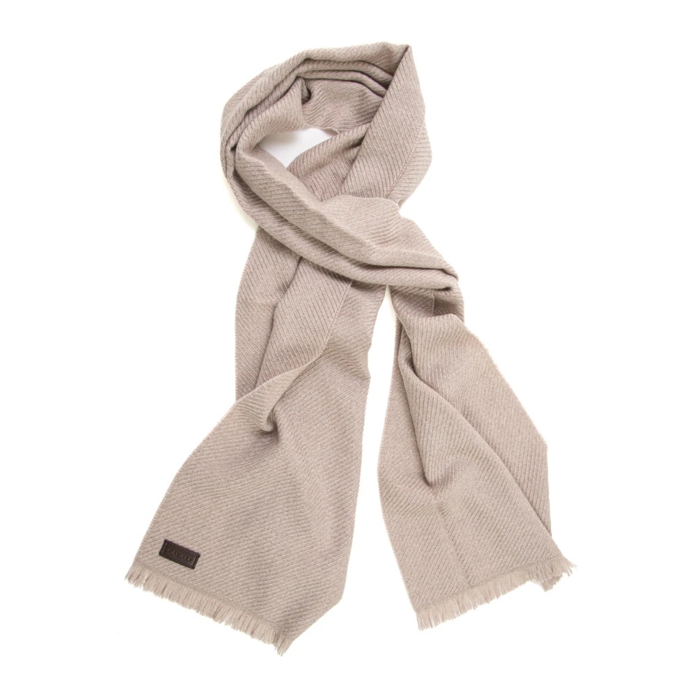 CLASSIC WOOL SCARF WITH DIAGONAL PRINT - 2