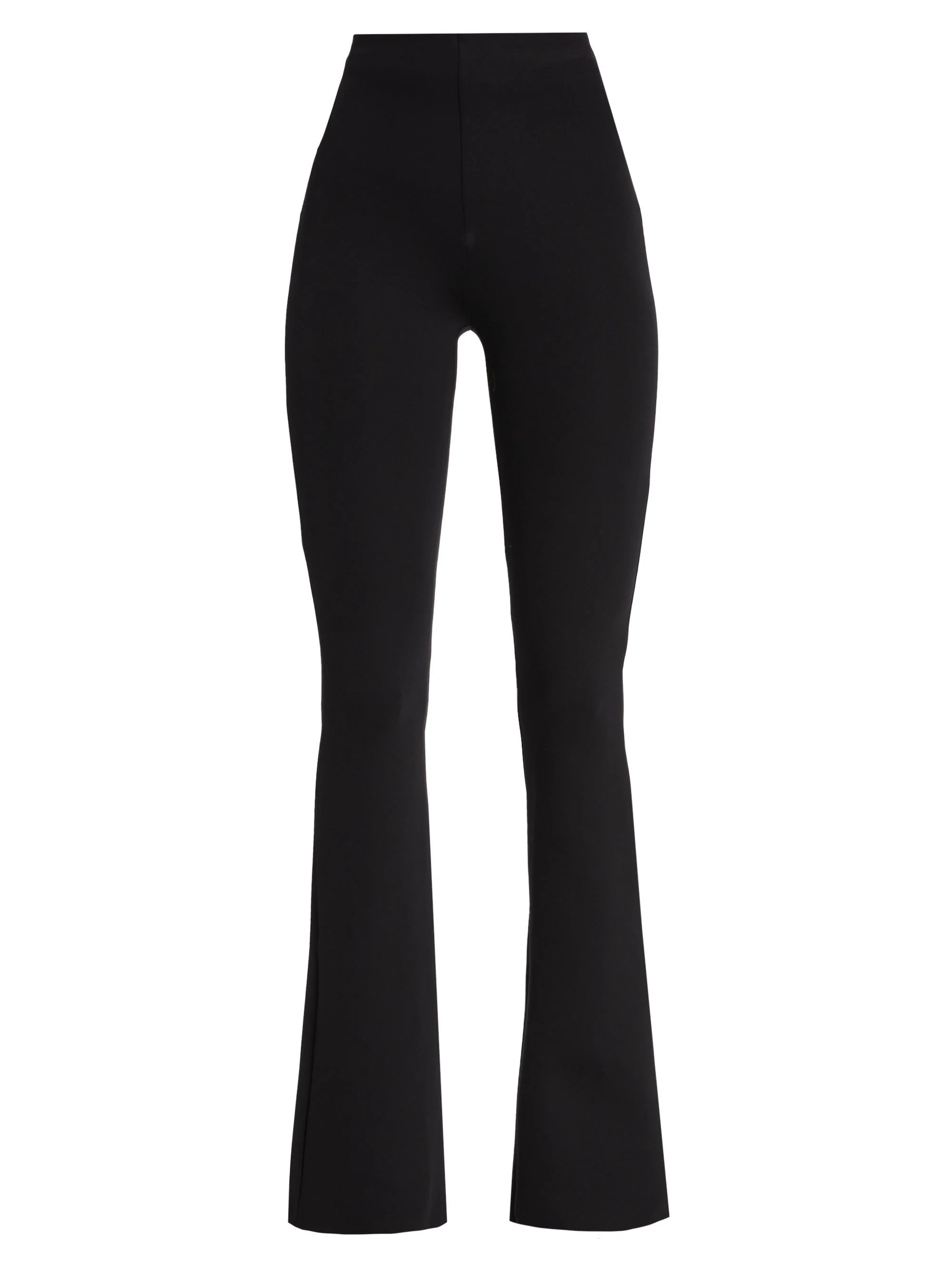 Women's Neoprene Flare Pants - Black - 1