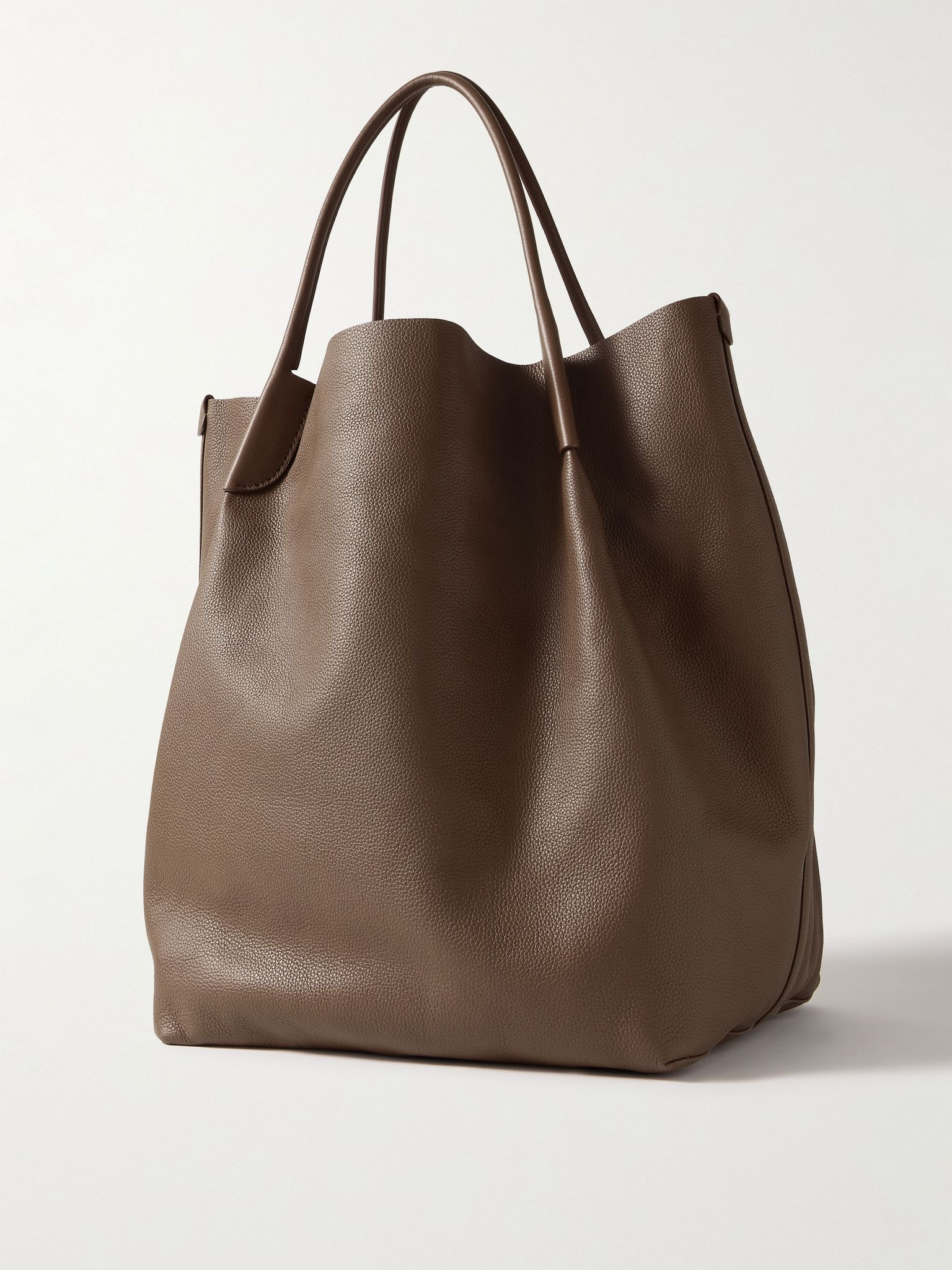 Bale Extra-Large Full-Grain Leather Tote Bag Brown - 3