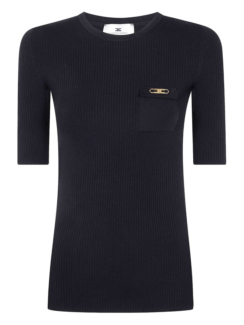 ribbed chain-embellished top 1
