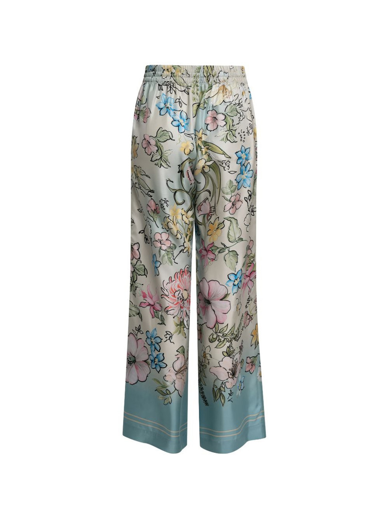 ELIE SAAB floral-print palazzo pants outlook