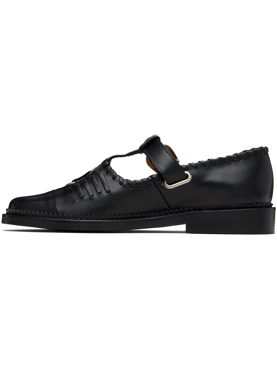 Black Leather Loafers - 3