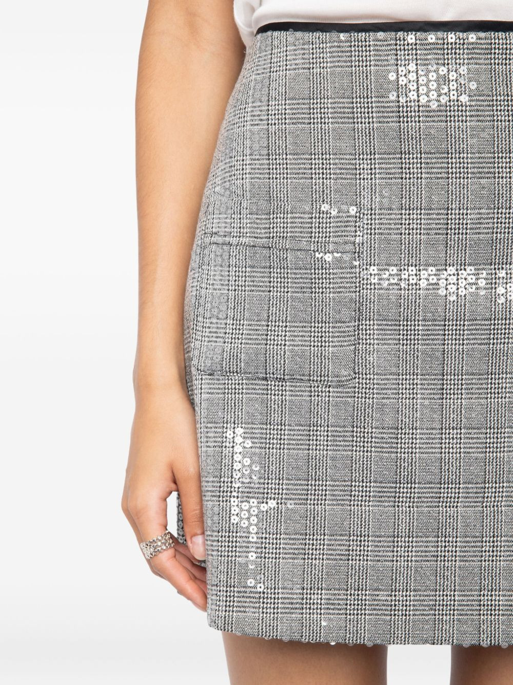 Jaime sequin-embellished mini skirt - 5