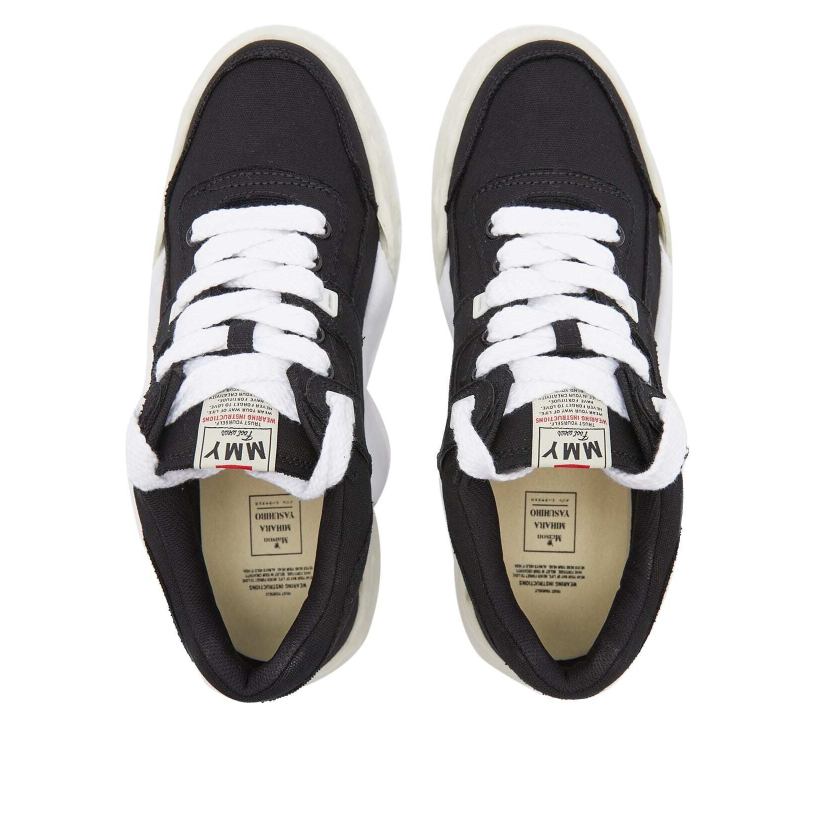 Maison MIHARA YASUHIRO Parker OG Sole Canvas Low 'Black' A08FW704-BLACK - 3
