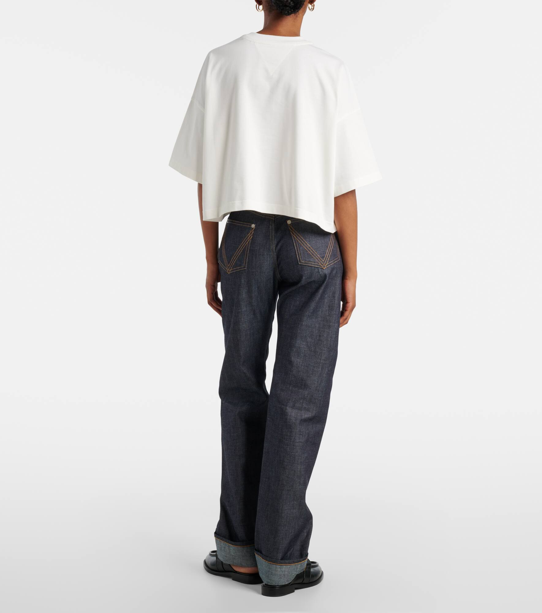 Intrecciato cotton jersey T-shirt - 3