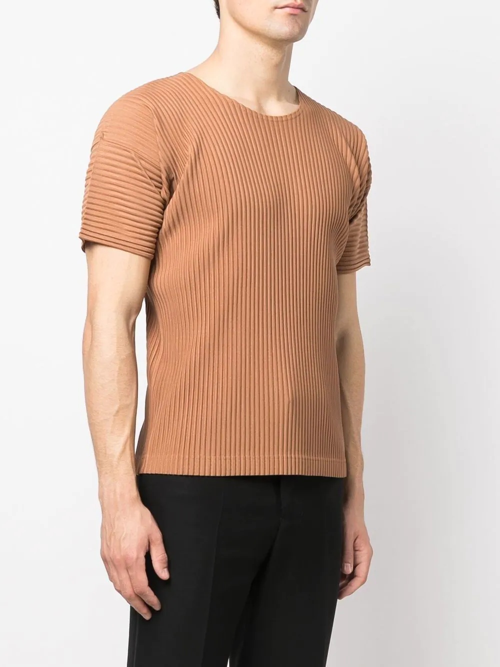 ribbed detail T-shirt - 3