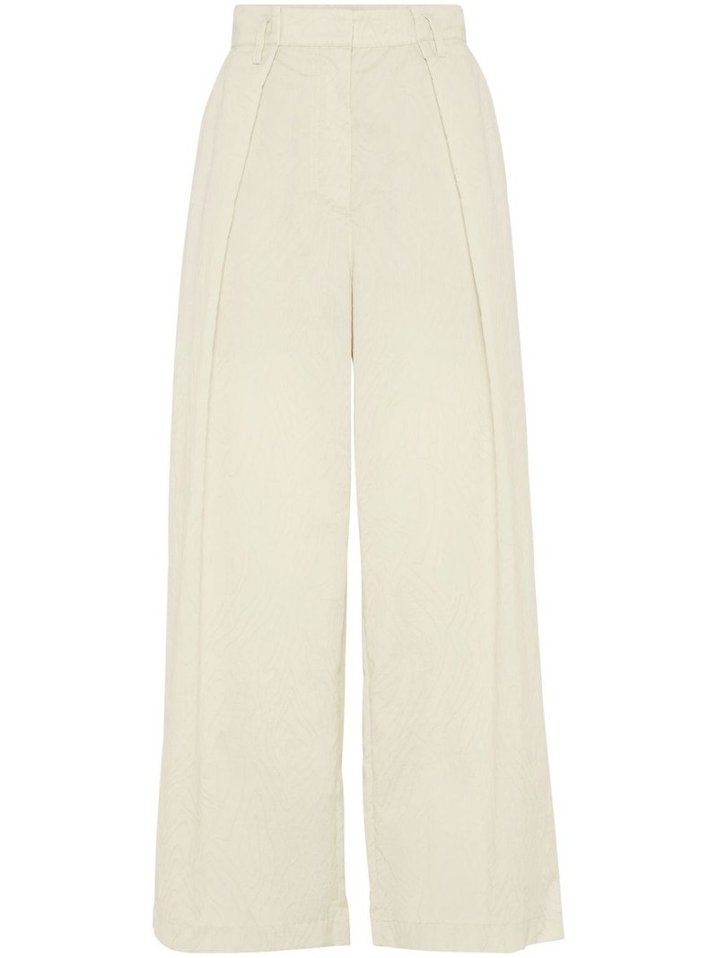 wide-leg cropped trousers 1
