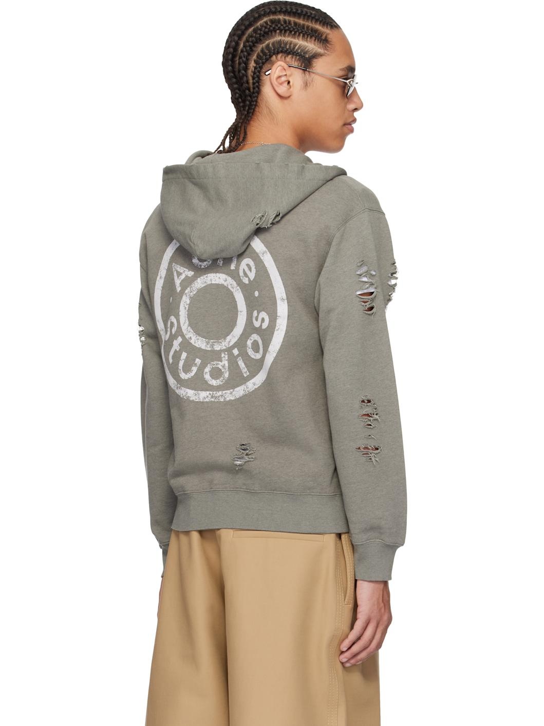 Green Zipper Hoodie - 3