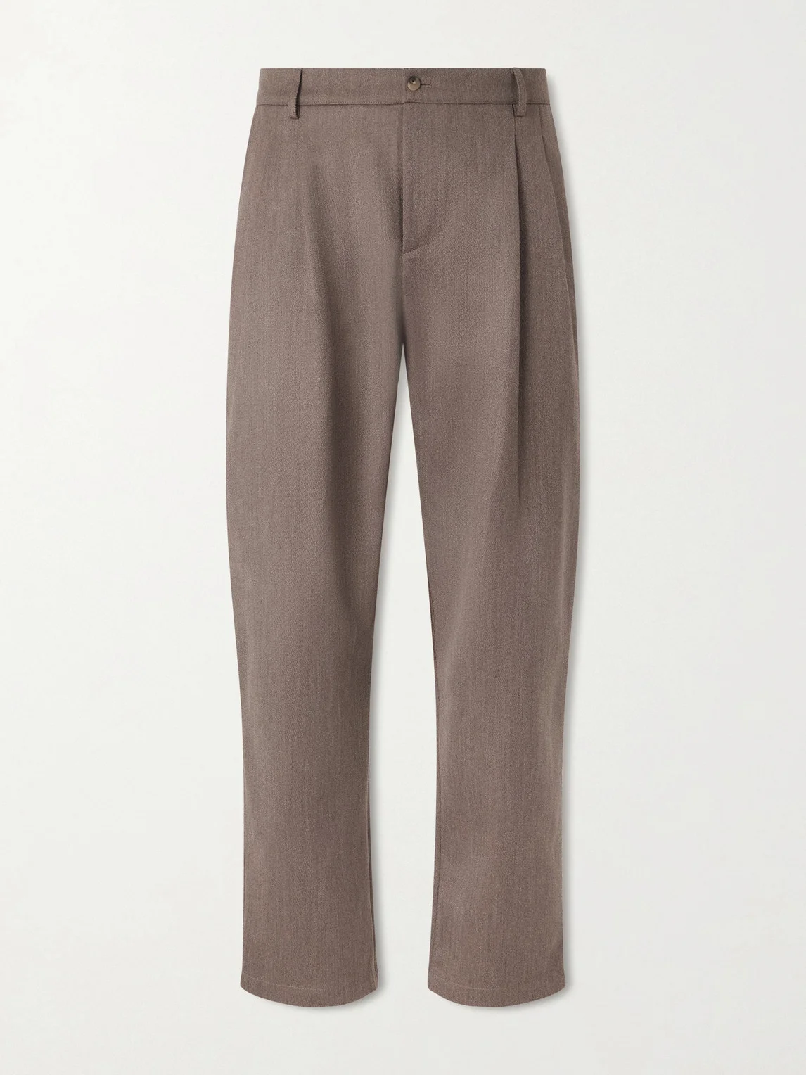 Artist Straight-Leg Pleated Wool and Cotton-Blend Suit Trousers - 1