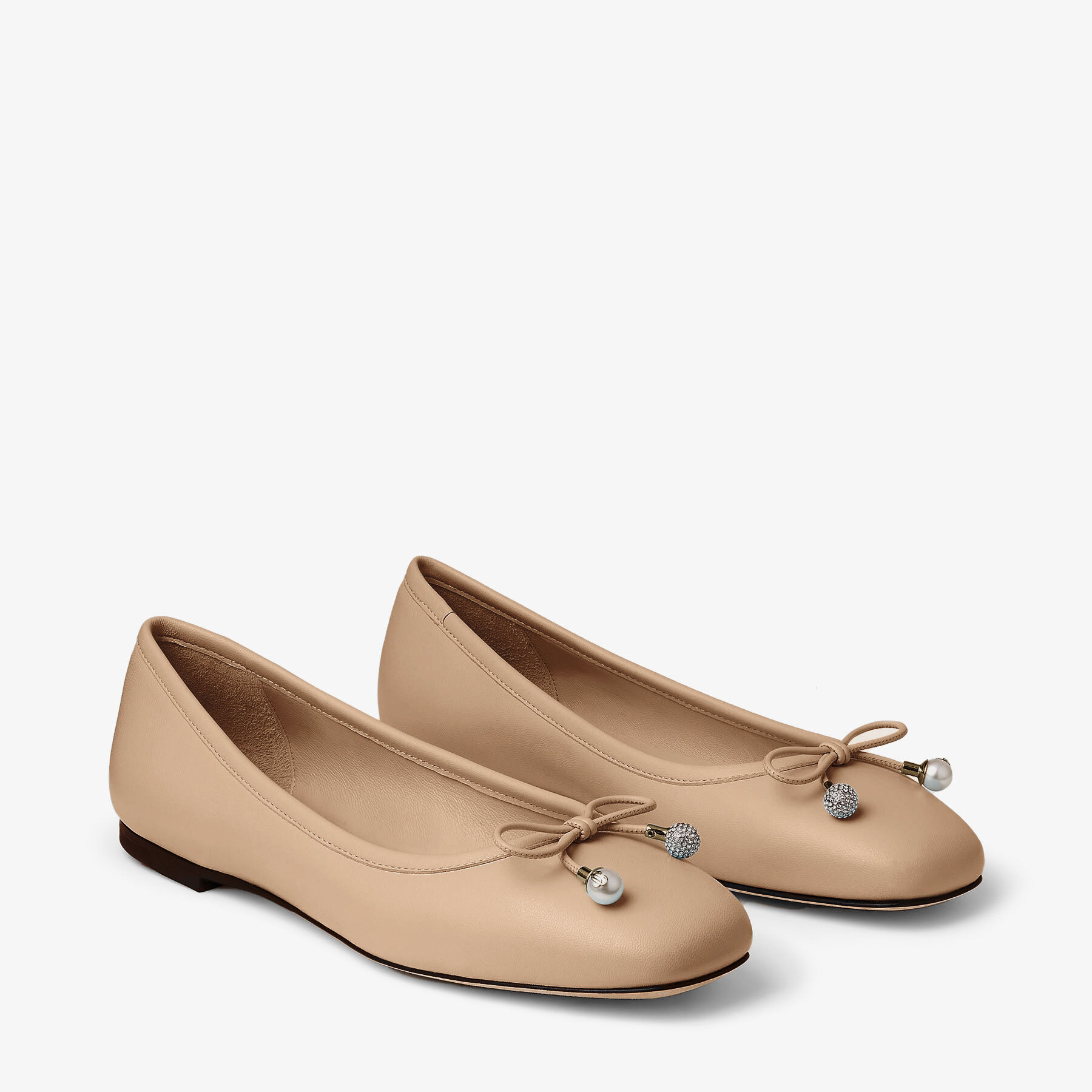 Elme Flat
Biscuit Nappa Leather Flats - 2