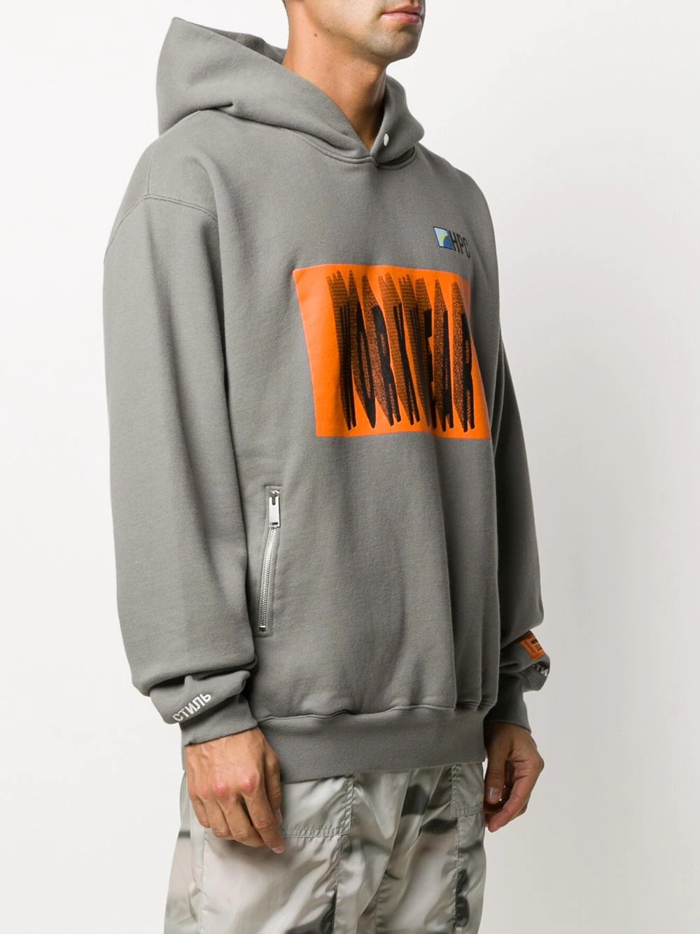 workwear print hoodie - 3