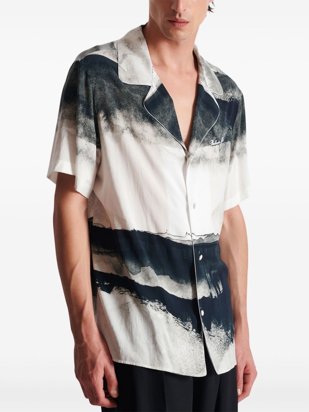 Moon-print shirt - 5
