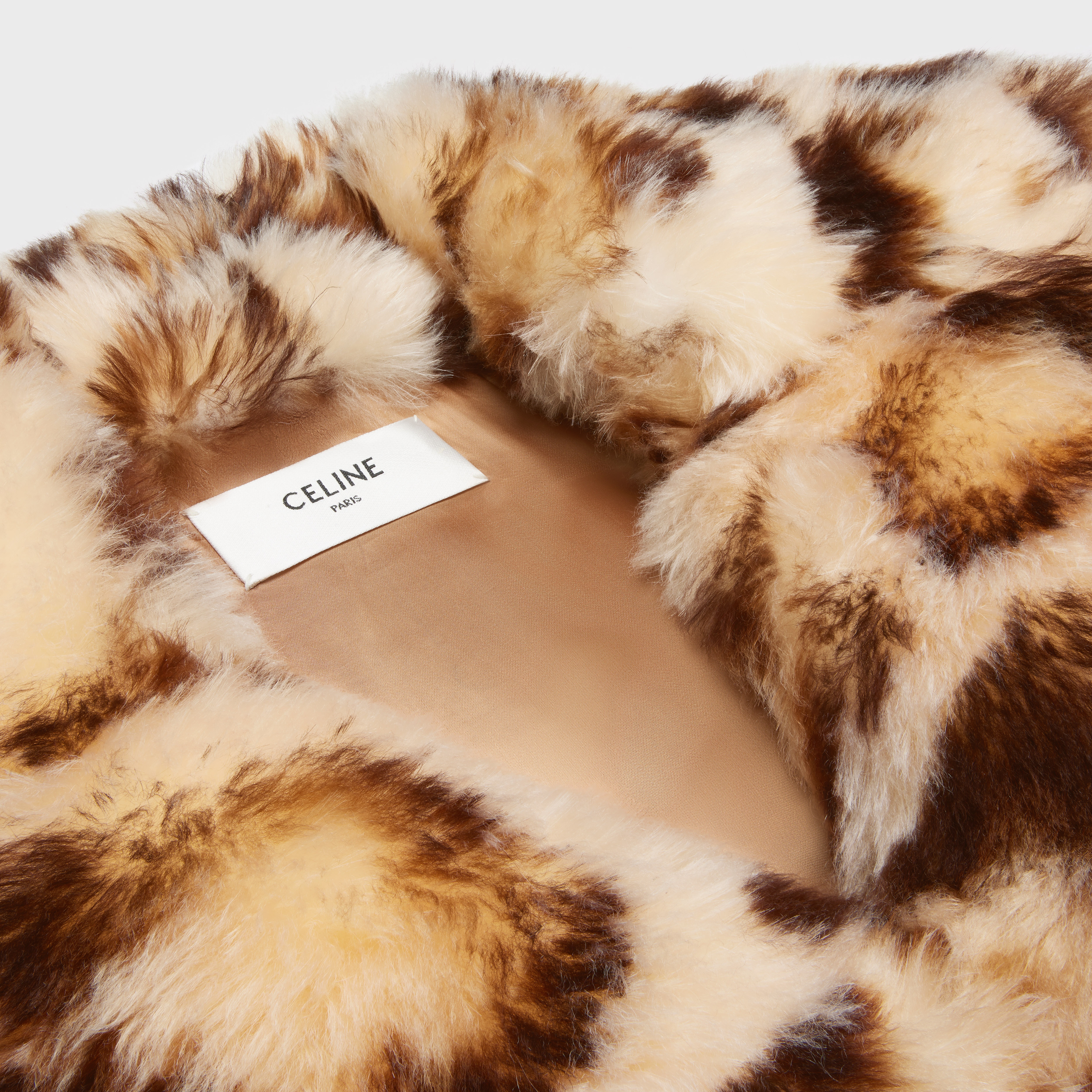 peacoat in leopard-print cashmere - 3
