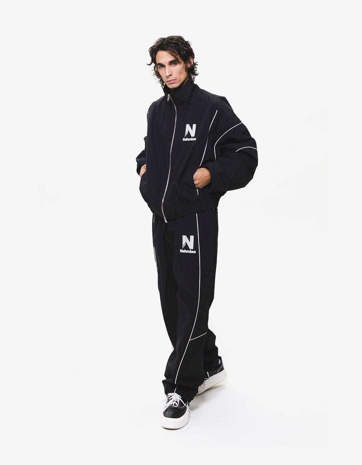 Nahmias Black Warm Up Jacket - 5