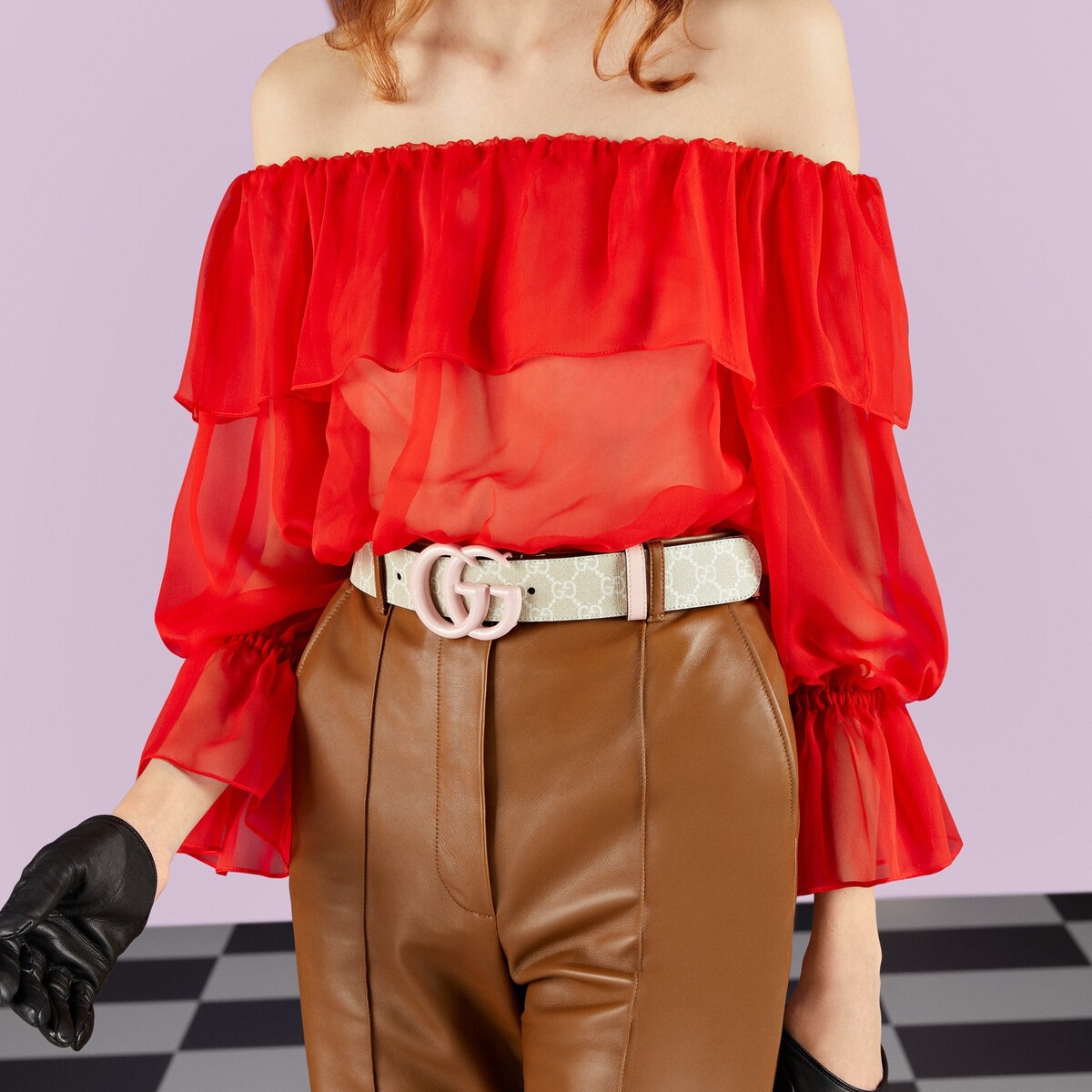 GG Marmont wide belt - 3