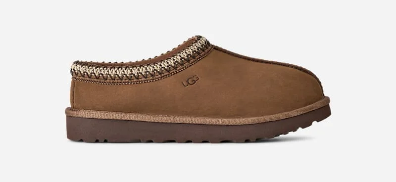 ® Women's Tasman Nubuck Sheepskin Slippers in Dark Chestnut - 1