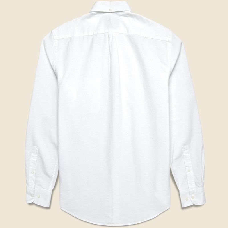 Portuguese Flannel Belavista Oxford Shirt - White outlook