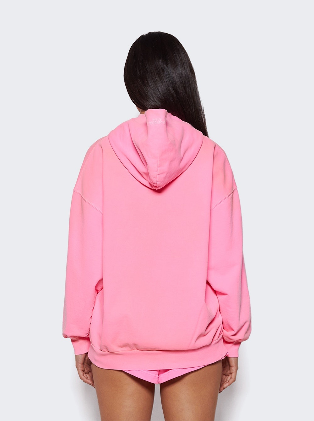 Small Fit Zip-Up Hoodie Pink - 5