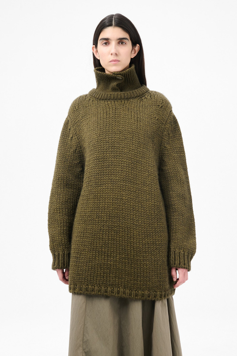 Polar Popover Olive Mega Alpaca Wool 3