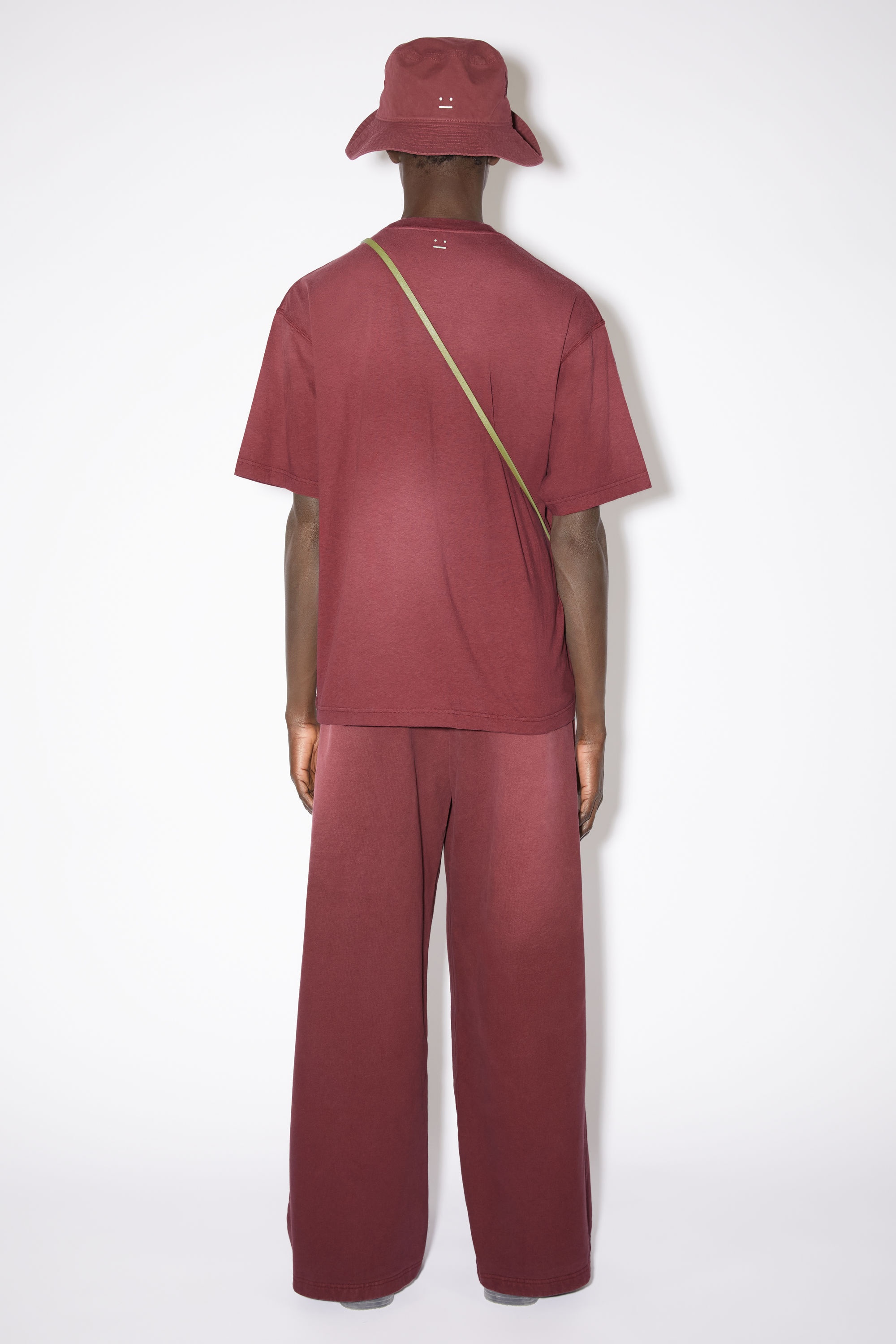 Crew neck t-shirt - Wine red - 3