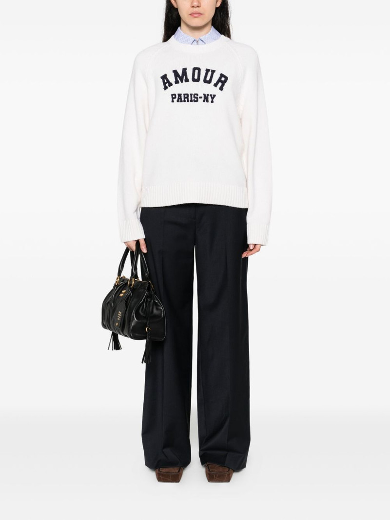 maje chain-embellished trousers outlook