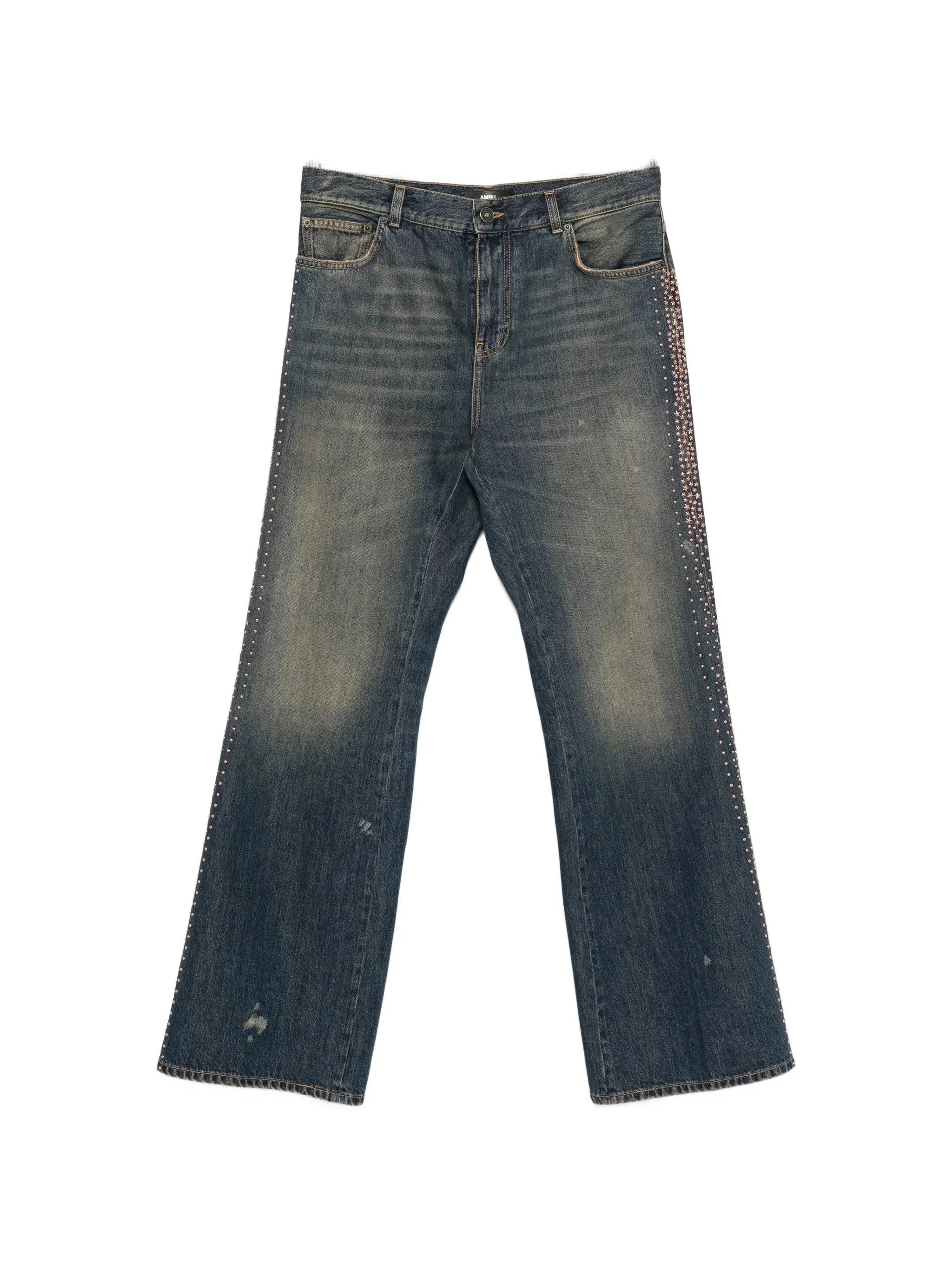 Amiri Stud-embellished Flared Jeans - 1