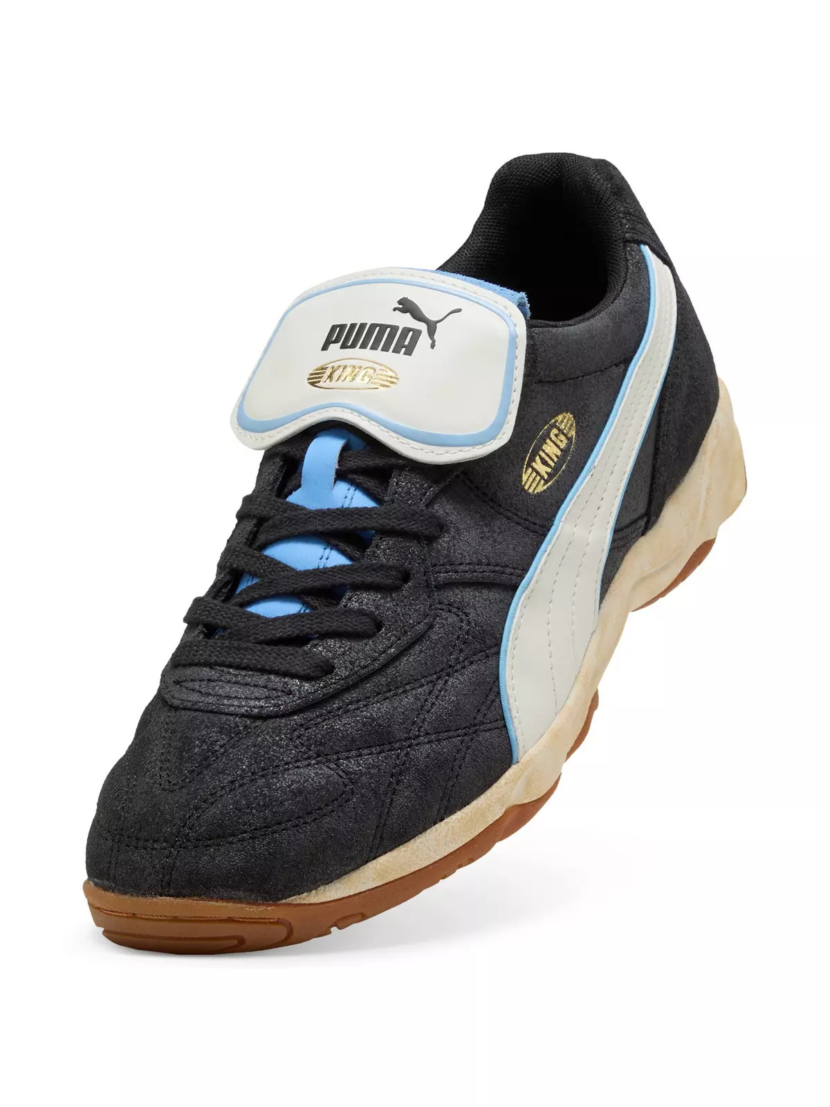 PUMA King Indoor "Black/White" Men's Shoe - 5