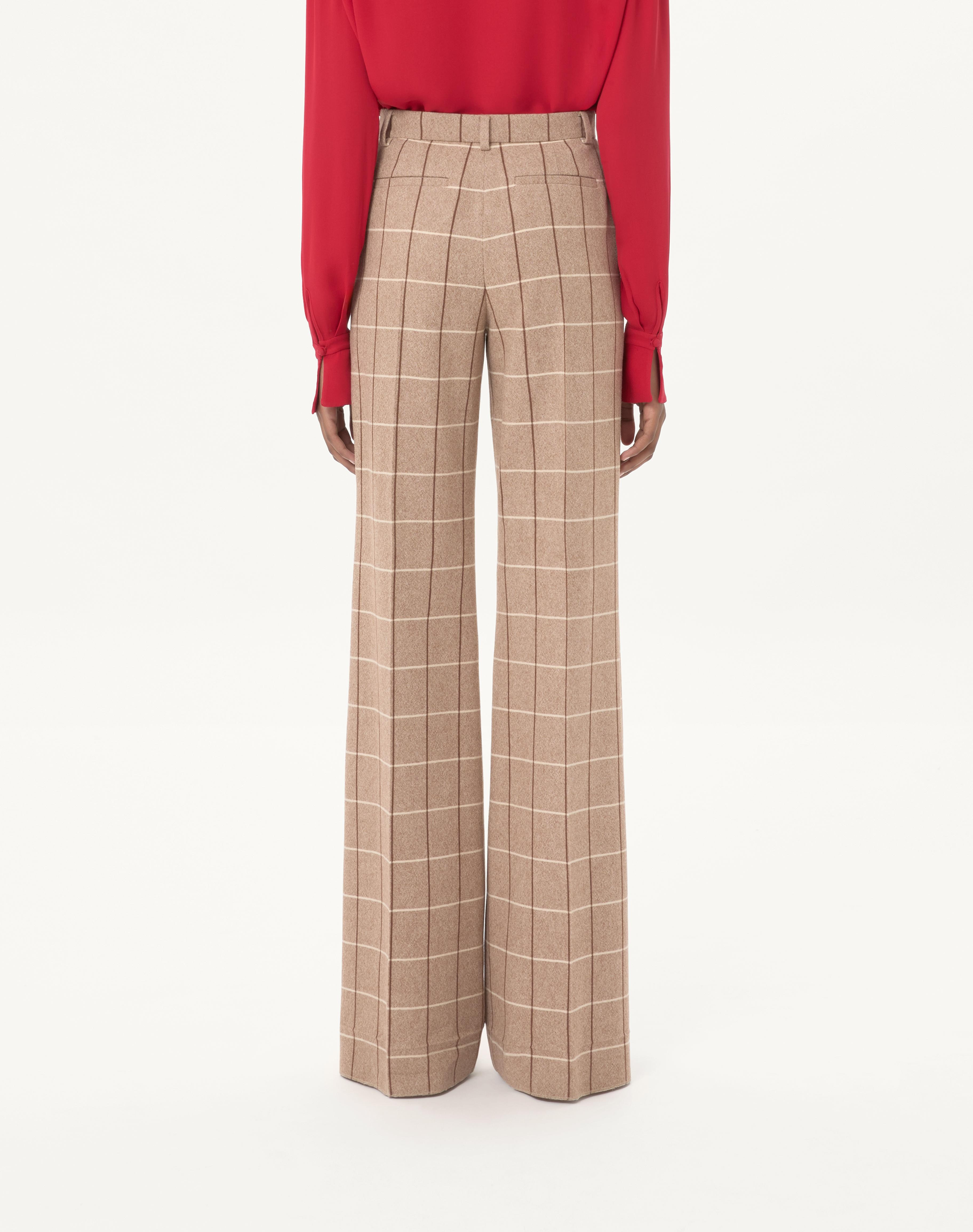 WOOL PANTS WITH WINDOWPANE CHECK PATTERN - 5