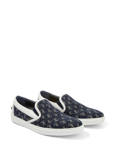 JIMMY CHOO Grove monogram-pattern sneakers outlook