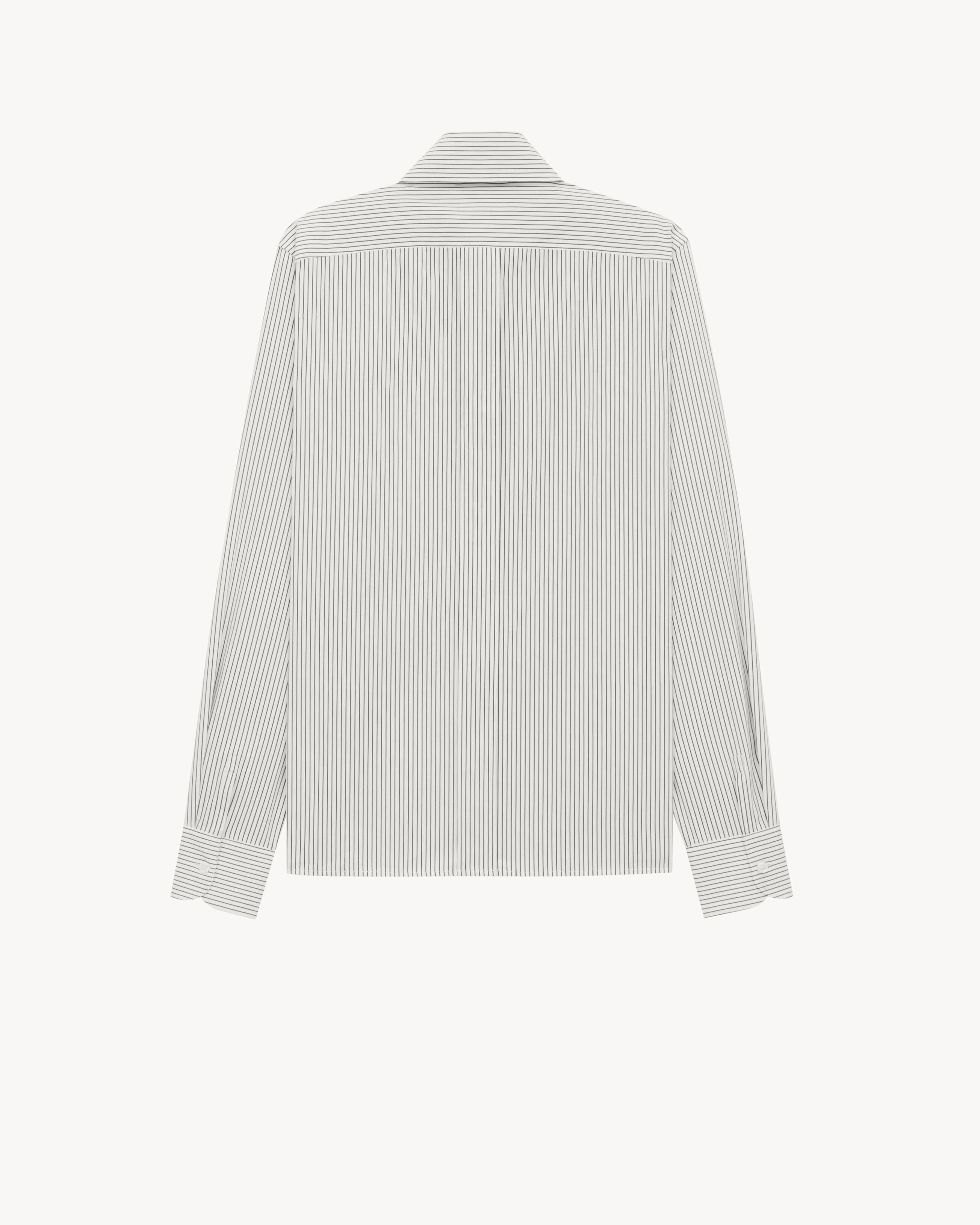 CASSANDRE SHIRT IN TENNIS-STRIPE COTTON POPLIN - 2
