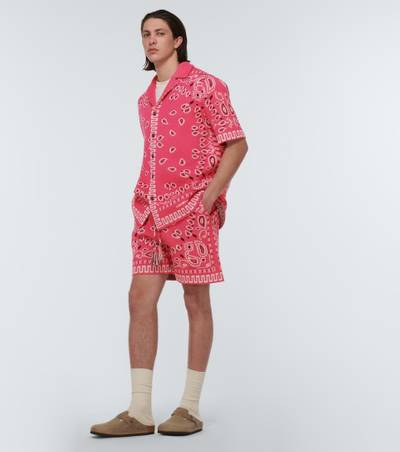 Alanui Bandana cotton-blend piqué shorts outlook