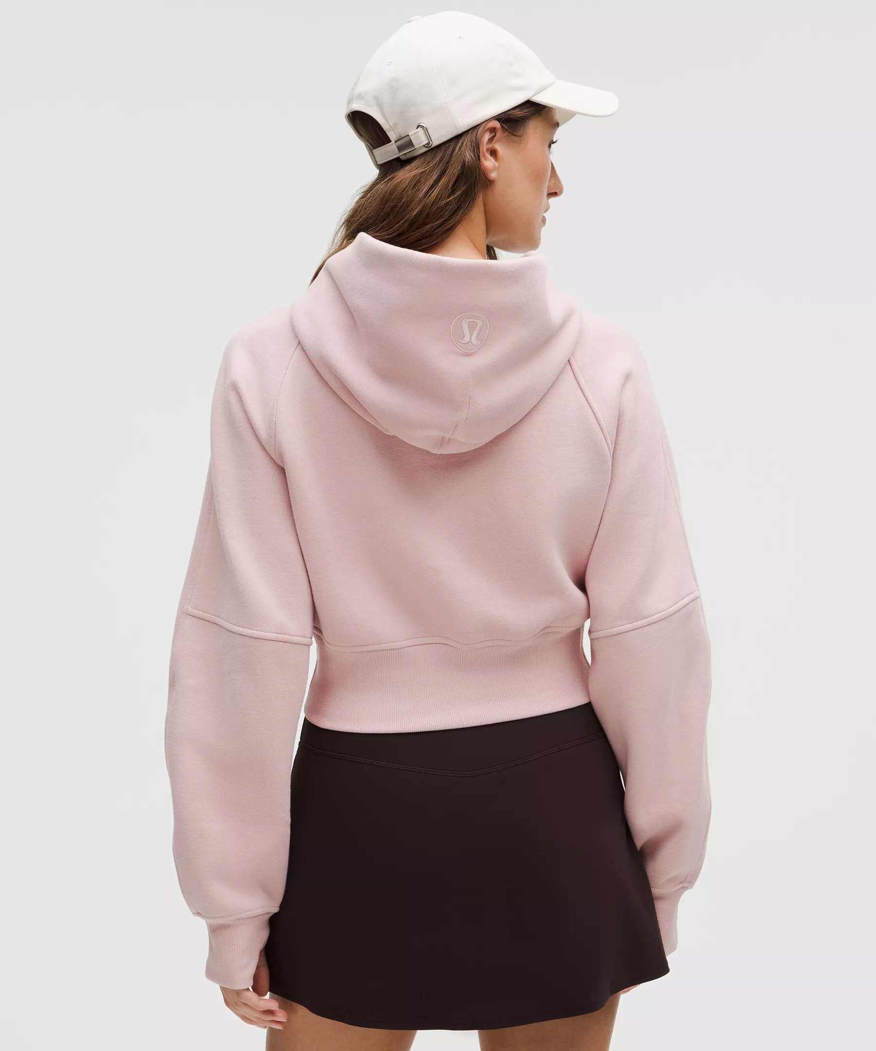 Scuba Cropped Wrap Pullover Hoodie - 3