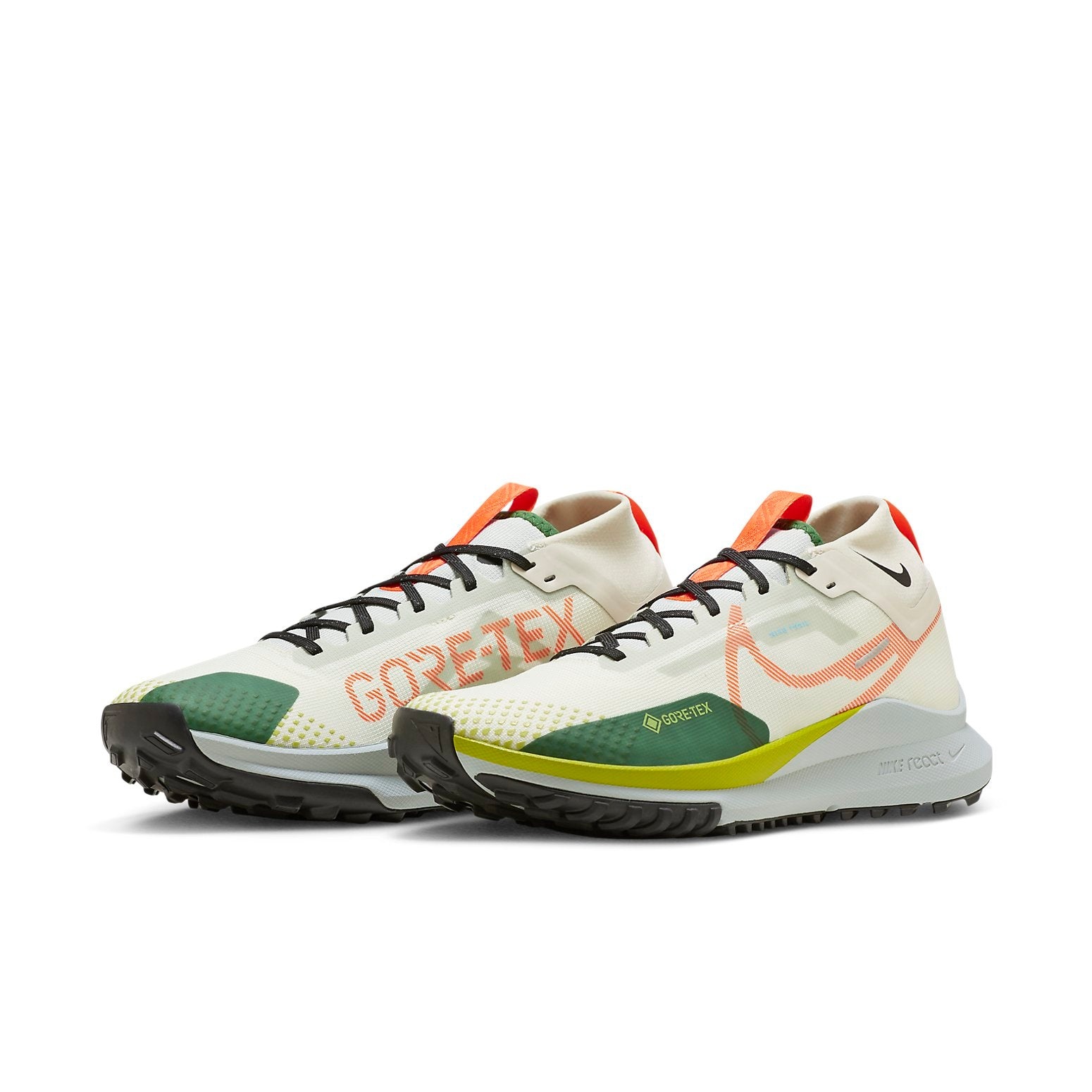 Nike React Pegasus Trail 4 GTX 'Coconut Milk Safety Orange Green' FN3430-180 - 3