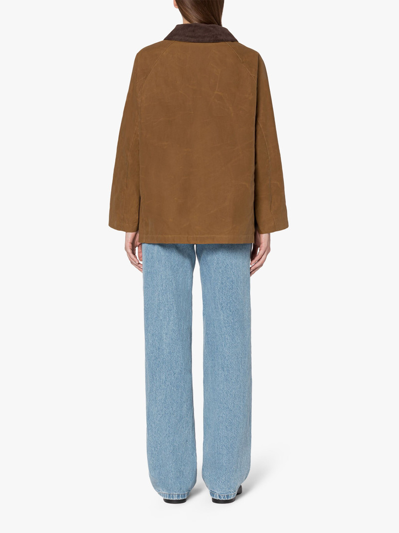 BLAIR BROWN WAXED COTTON FIELD JACKET 4