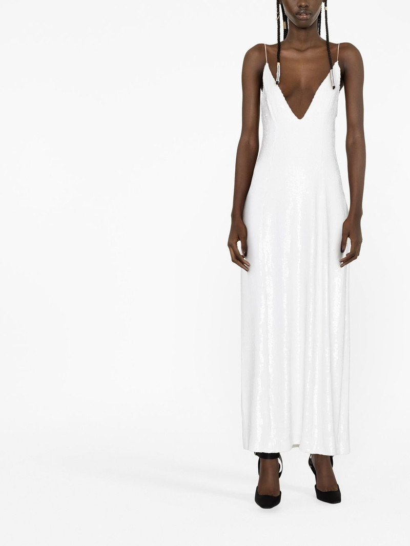 KHAITE The Carina sequinned silk dress outlook