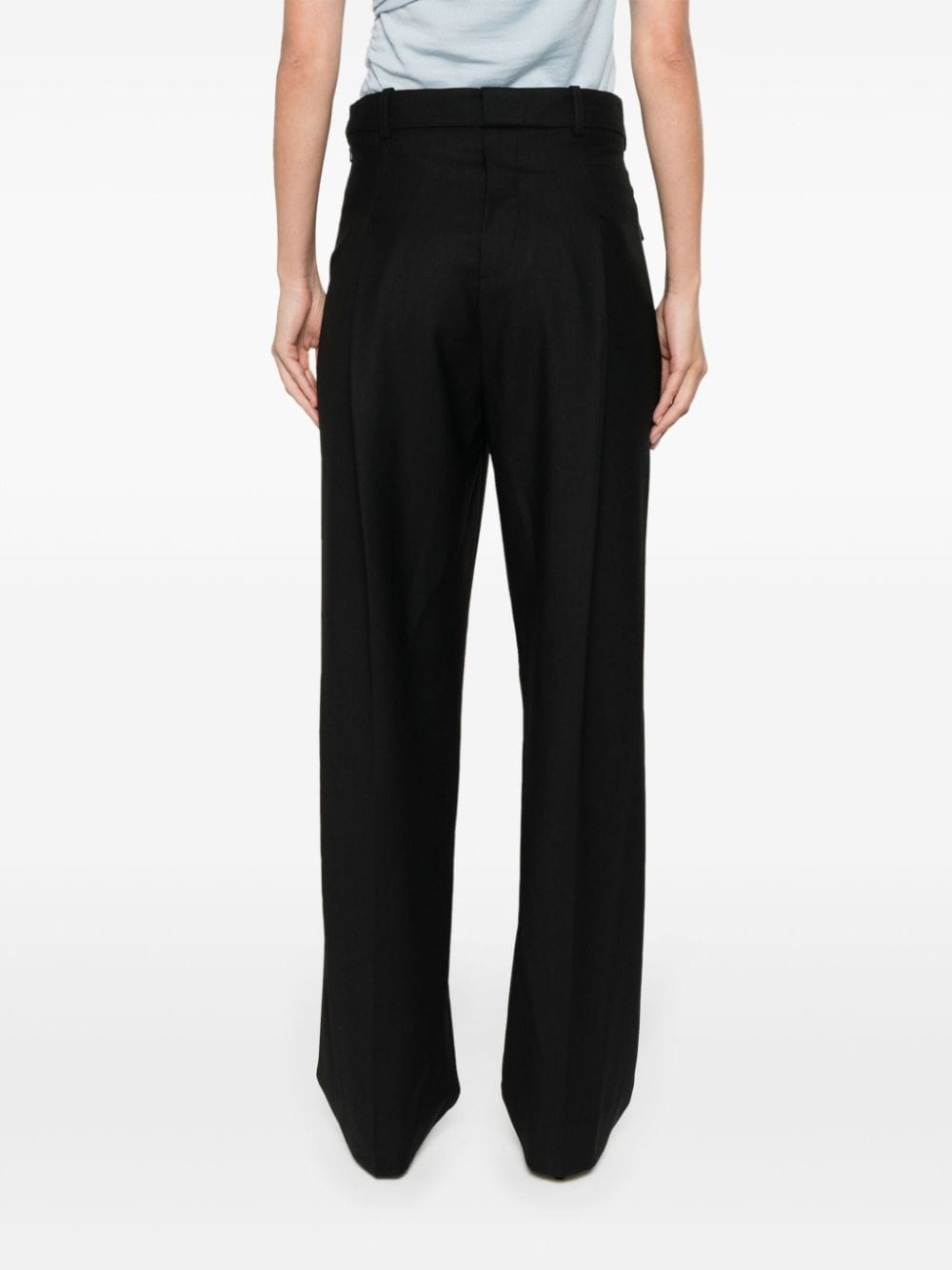 twill tapered trousers - 4