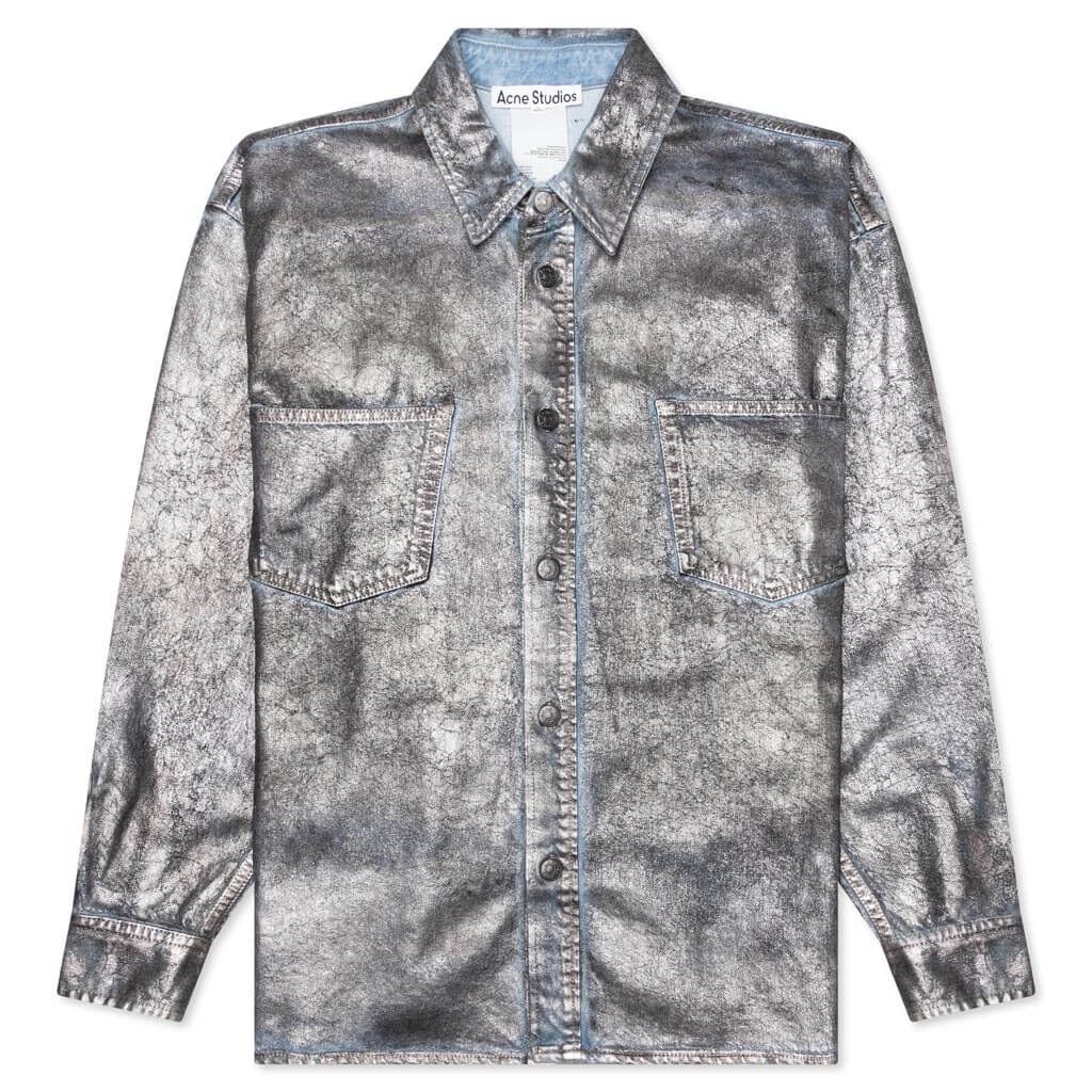 DENIM SHIRT - SILVER/BLUE - 1