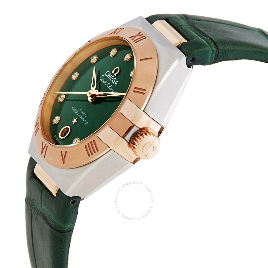 Omega Constellation Automatic Chronometer Diamond Green Dial Ladies Watch 131.23.29.20.99.001 - 2