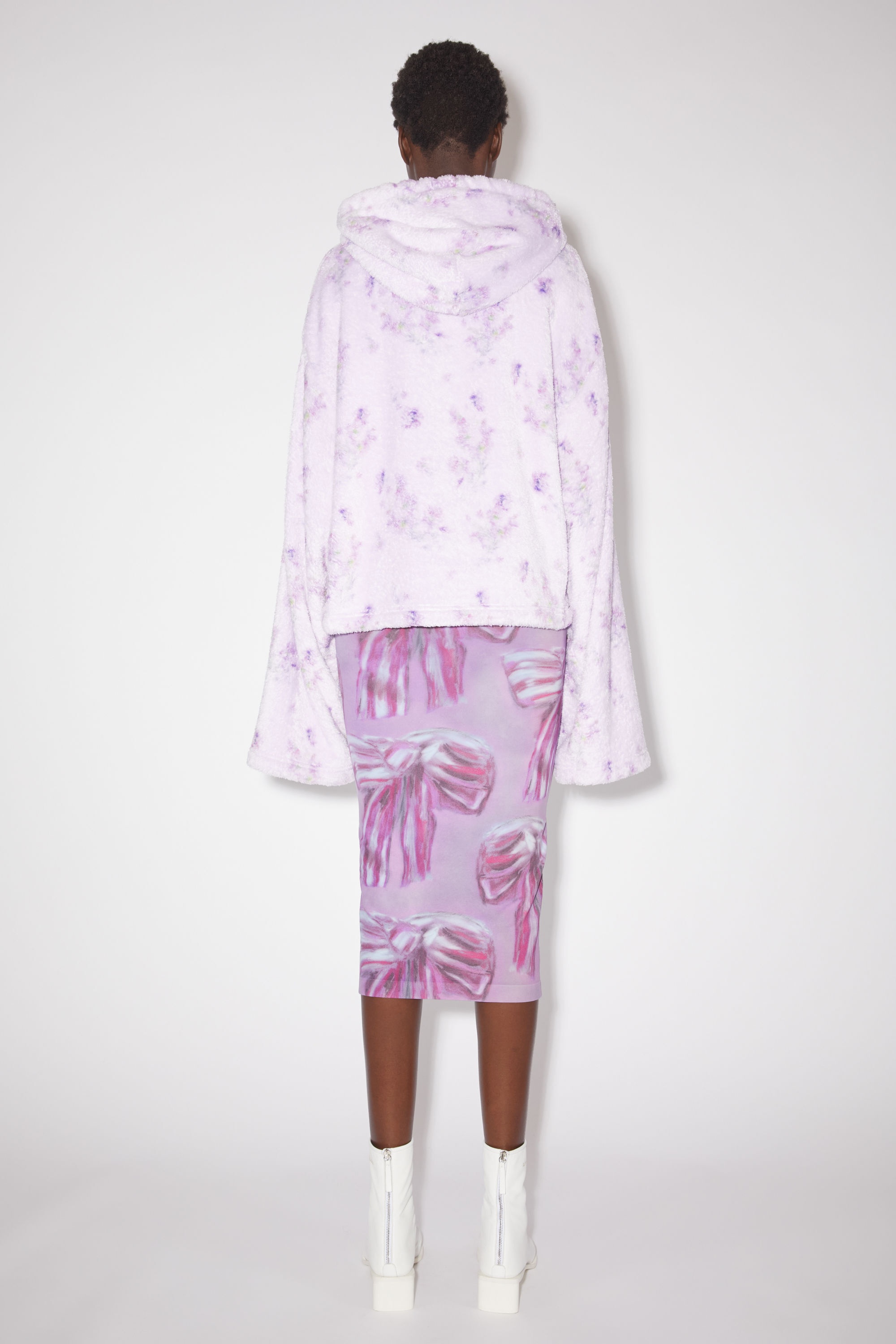 Printed skirt - Raspberry/purple - 3