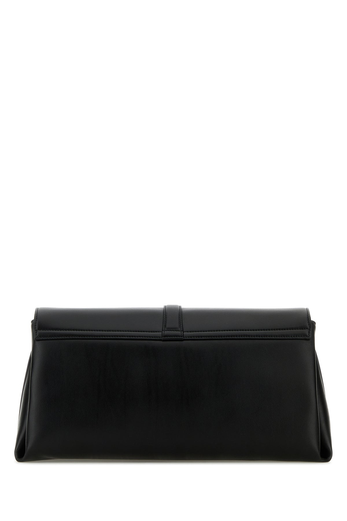 Black leather large crossbody bag - 3