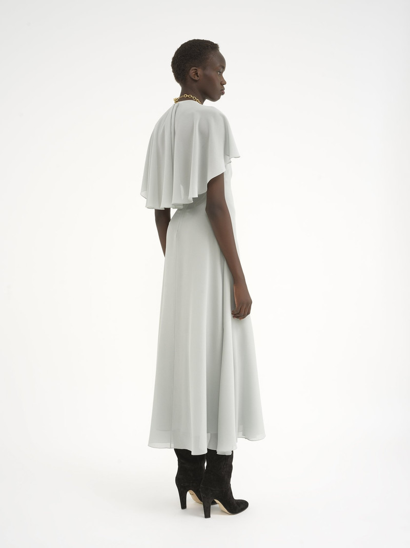 LONG FLOU DRESS IN SILK GEORGETTE 6