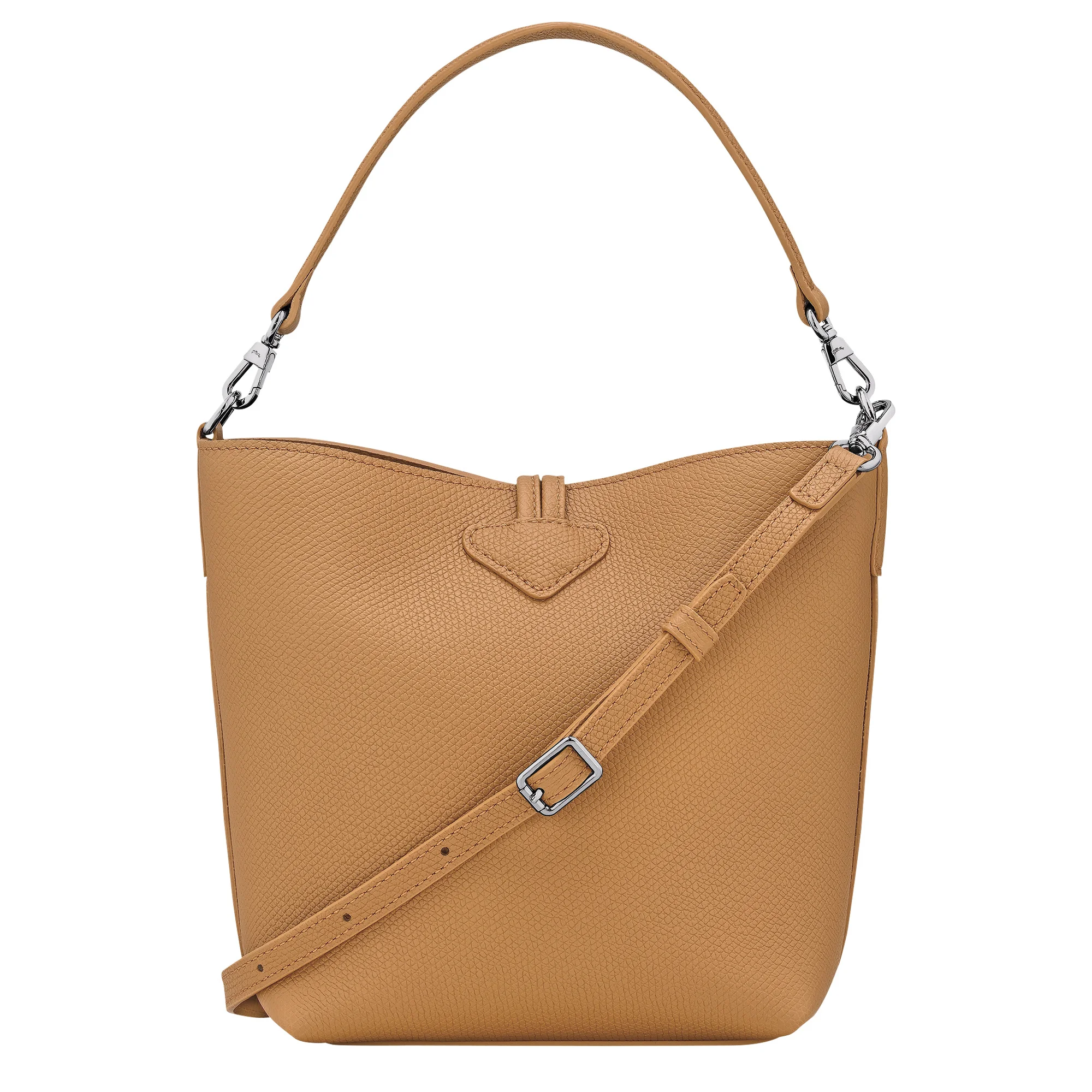 Longchamp Le Roseau Bucket bag Walnut - Leather | REVERSIBLE display picture 1