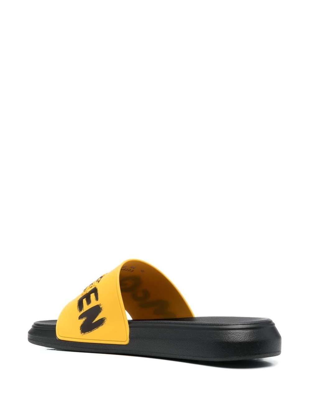 graffiti-logo slip-on slides - 3
