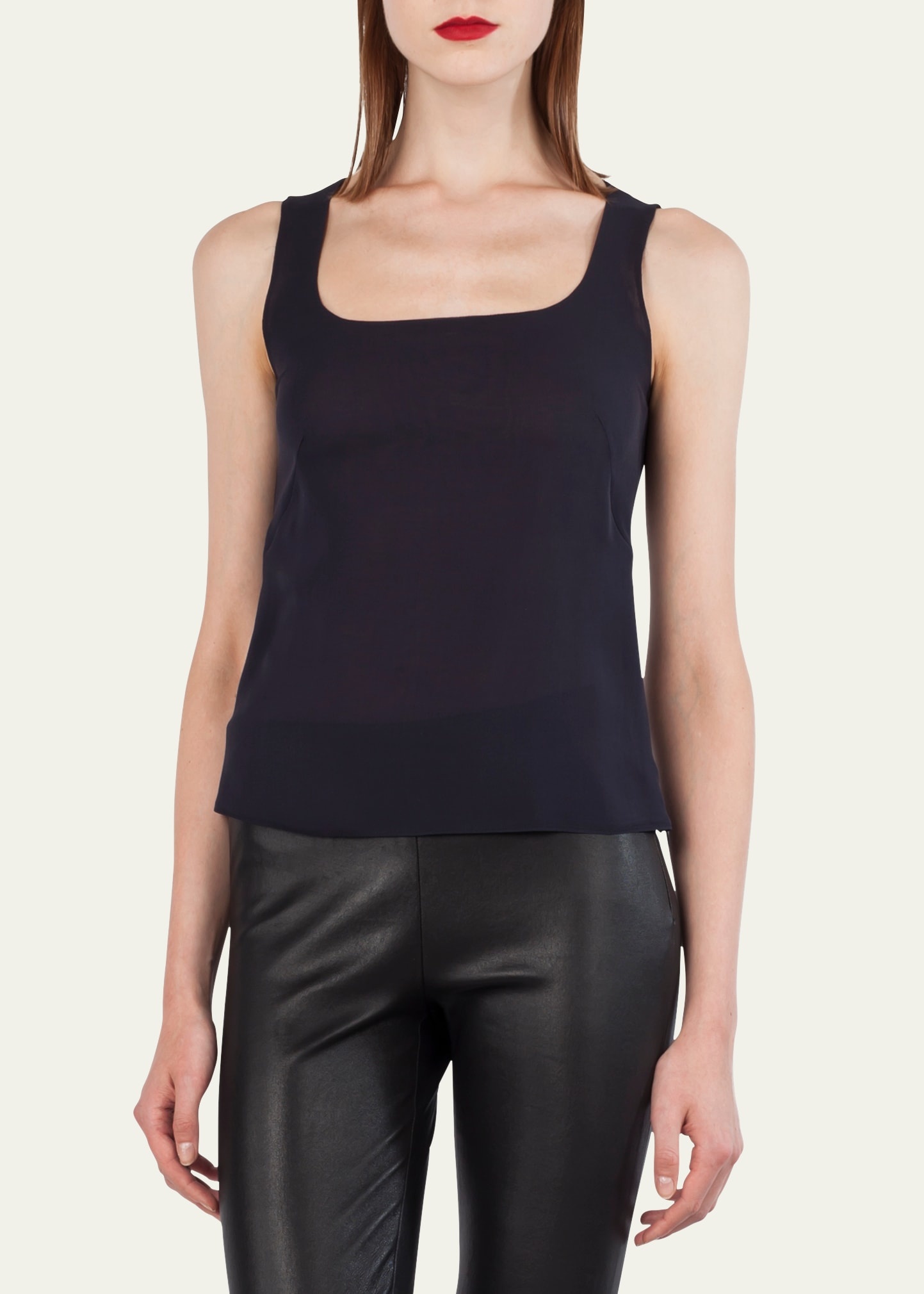 Sleeveless Silk Shell - 4