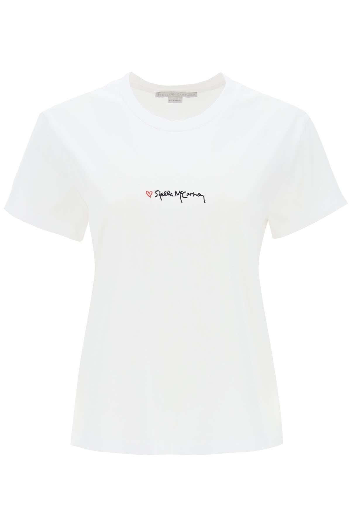 T-SHIRT WITH EMBROIDERED SIGNATURE - 1