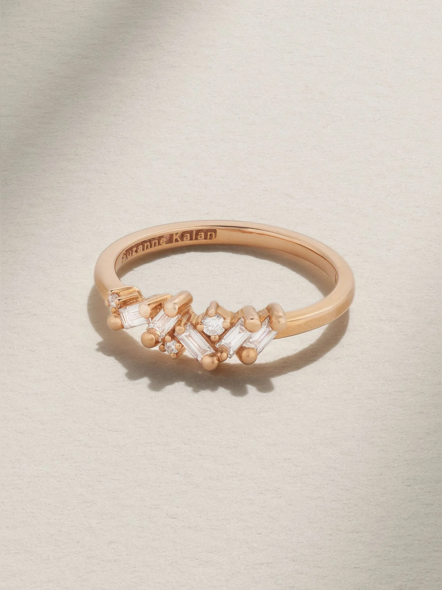18-karat rose gold diamond ring Gold - 1