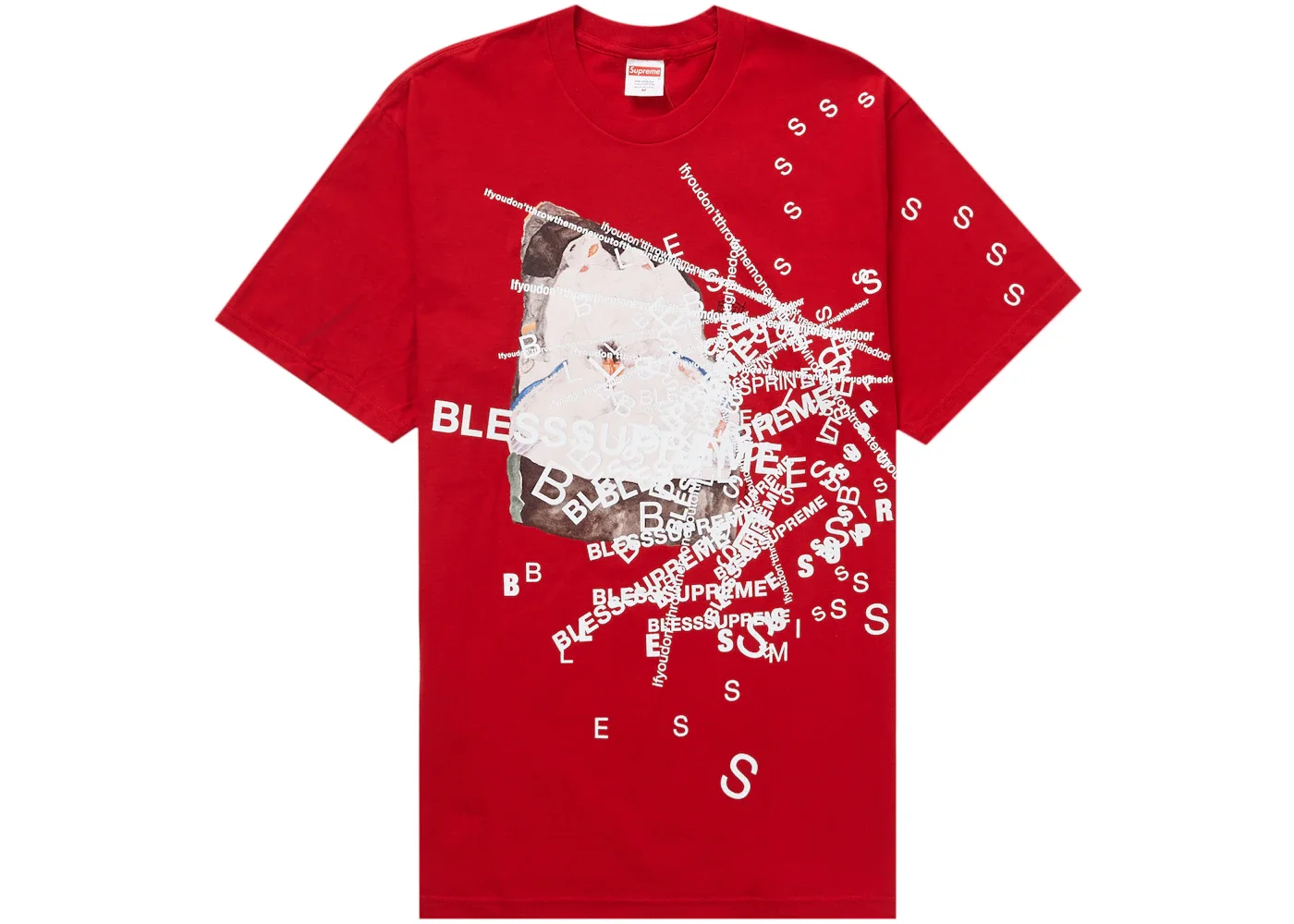 Supreme Bless Observed In A Dream Tee Red - 1
